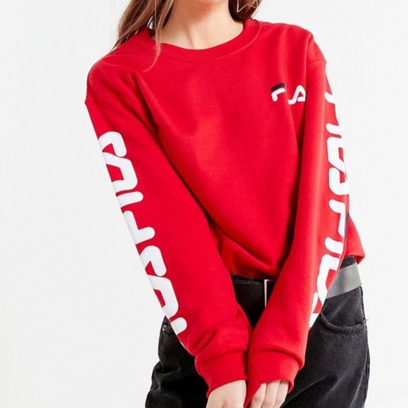 FILA CUTE CREWNECK SWEAT SHIRT COMFY CASUAL - Picture 1 of 6